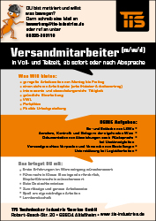 Stellenanzeige Versandmitarbeiter